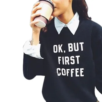 

Letter Printing Hoodies New Fashion Women Ladies Casual Long Sleeve Cotton Tops Hoodies Casual Loose Street Wear Clothes