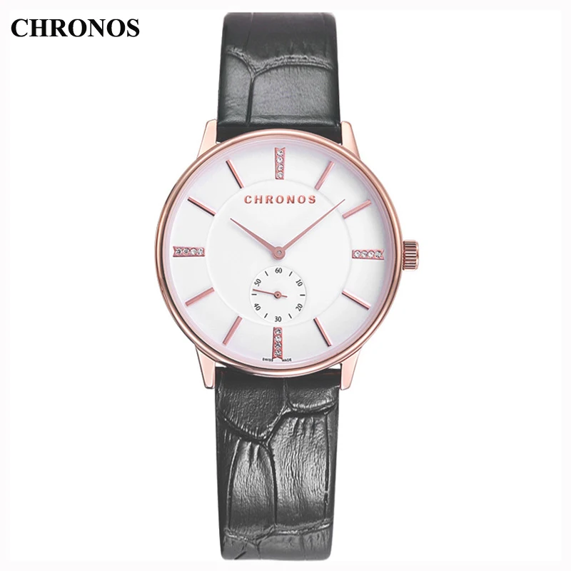Chronos Couples Watch Leather Strap Waterproof Quartz Wrist Watch Lovers Watches for Men Women Clock Chronos Couples Watch Leather Strap Waterproof Quartz Wrist Watch Lovers Watches for Men Women Clock