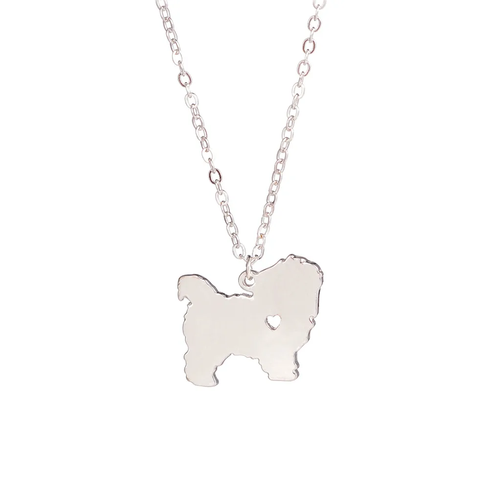 Hot Sale 10pcs Fashionable Maltese Necklace Short Haired Dog