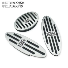 Foot Rest Pedal Sticker for Mini Cooper One+S R50 R53 R55 R56 R60 R61 F55 F56 F54 F60 Countryman Clubman Accessories 2/3PCS sun protection cool hat car logo for mini cooper s r53 r56 r60 f55 f56 r55 f60 clubman countryman roadster paceman car styling