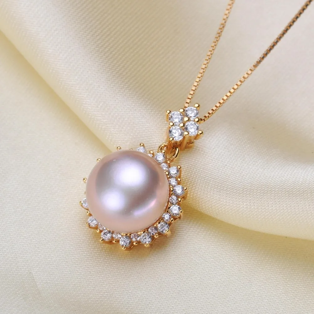 

925 steel seal Pearl Pendant Mount Accessories No Pearls Woman Pearl Necklace Pendant Jewelry Making Gifts