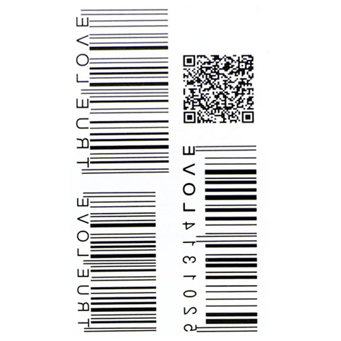 Горячая Распродажа, водостойкая временная татуировка, наклейка со штрих-кодом, татуировка, Водная передача, поддельные татуировки, флеш-тату для унисекс