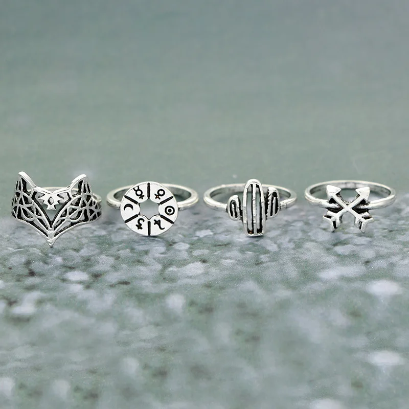 Bague Femme винтажные кольца для женщин геометрической формы в стиле бохо цветок