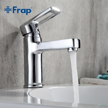 Frap-grifo de latón para lavabo, grifo mezclador para baño, cascada, agua caliente y fría, F1072