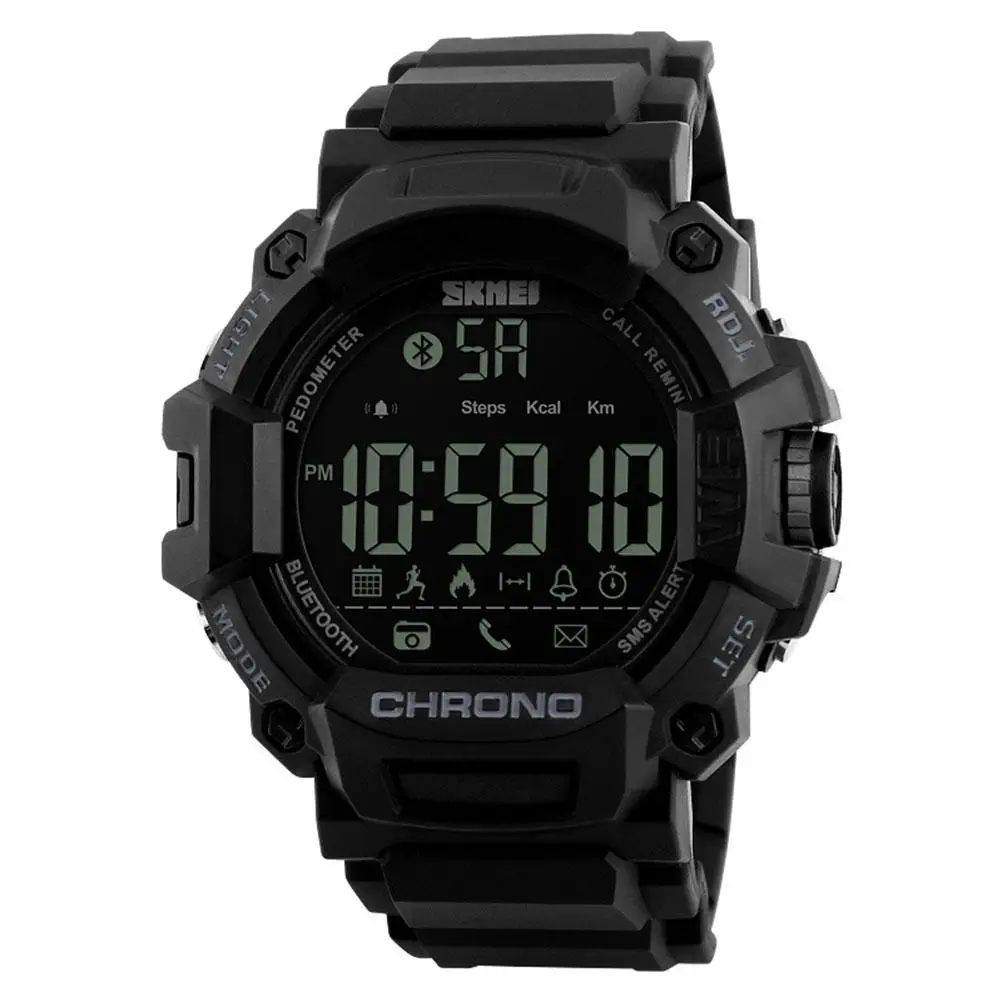 

Multifunctional Sports Pedometer Bluetooth Phone Message Remind Digital Men Wrist Watch