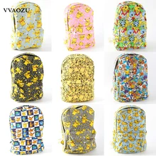 Рюкзак унисекс Pokemon Go, парусиновая школьная сумка для подростков с рисунком Пикачу, школьный рюкзак на плечо, дорожные сумки, Mochila 9 видов стилей