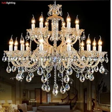 Chandelier Lighting Modern crystal lights Export K9 Crystal Chandelier Candle chandeliers crystal Villa living room chandelier