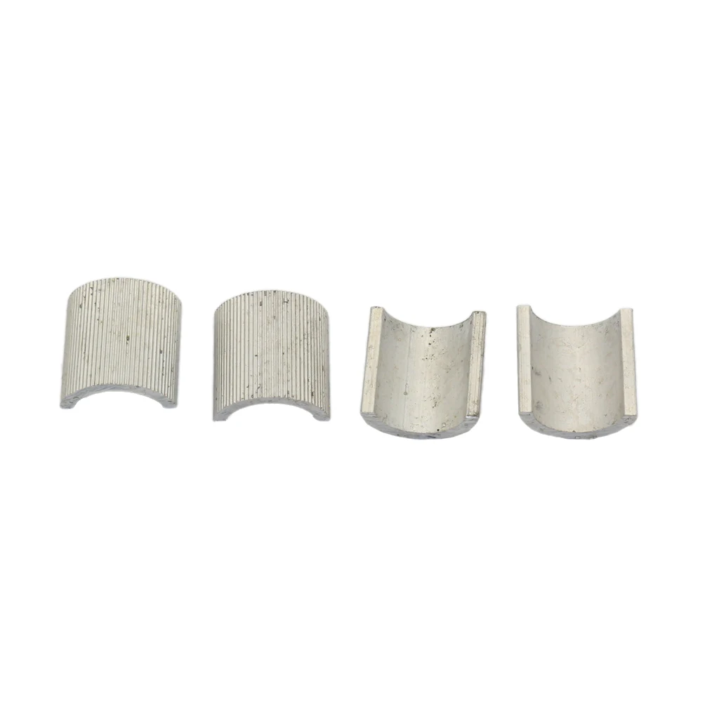 4 Pcs/Set Motorcycle 7/8 Inch to 1 Inch 22cm Handlebar Riser Clamp Conversion Shims Reducer Shells Spacers Dirt Bike Modified
