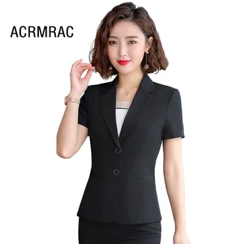 

Women suits Slim summer Short sleeve Jacket skirt 2-piece set OL Formal Business Women skirt suits Woman set suits 810
