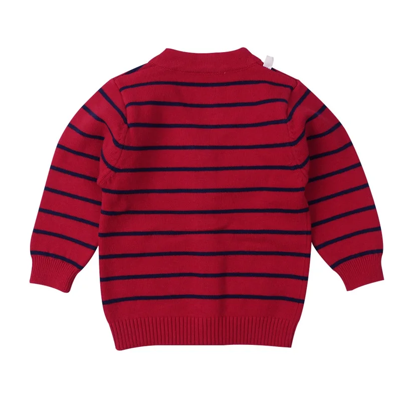 Striped Cotton Baby Sweater Casual Knit Newborn Baby Cardigan Long Sleeve V-Neck Sweater For Boy Autumn Infant Outdoor Sweaters (4)