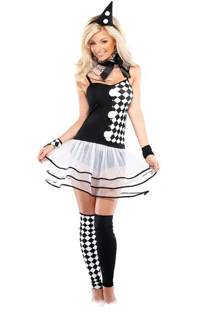 warmgoods sexy halloween costumes sexy cosplay 6pcs black white harlequin clown costume lc8802 new best women fantasia girl cost - Halloween Costumes Harlequin warmgoods sexy halloween costumes sexy cosplay 6pcs black white harlequin clown costume lc8802 new best women fantasia girl cost - Halloween Costumes Harlequin