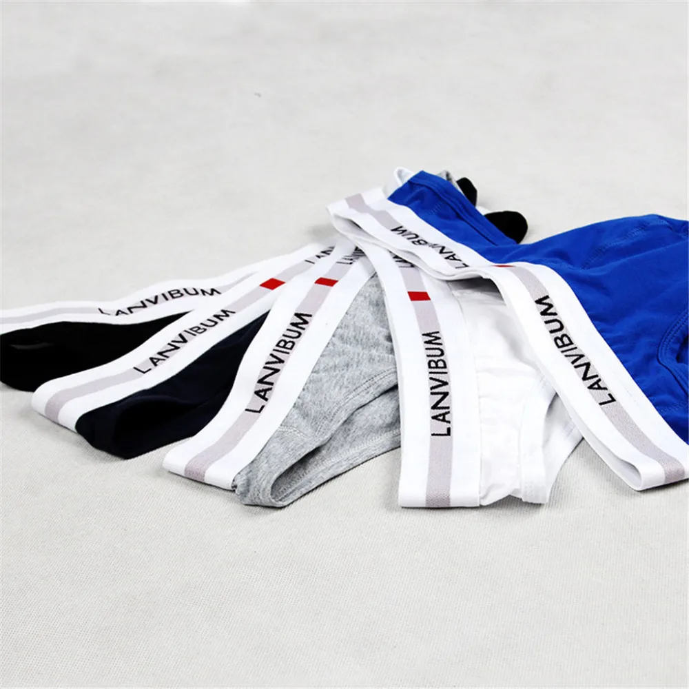 2019 Men's fashion letter print solid color briefs Summer sexy beach shorts seaside swimming sports pants quick-drying 40J17 (19)