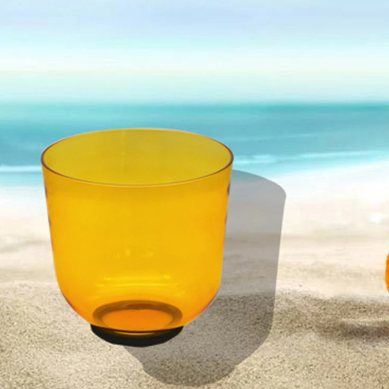 

7" clear Quartz Note C/D/E/F/G/A/B/A#Crystal Singing Bowl with colorful Light Customizable For Yoga
