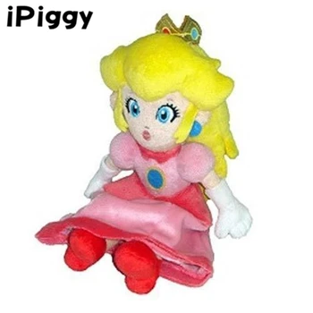 

8in Princess Peach Plush New Nintendo Super Mario Bros Sanei Toy Doll Pink