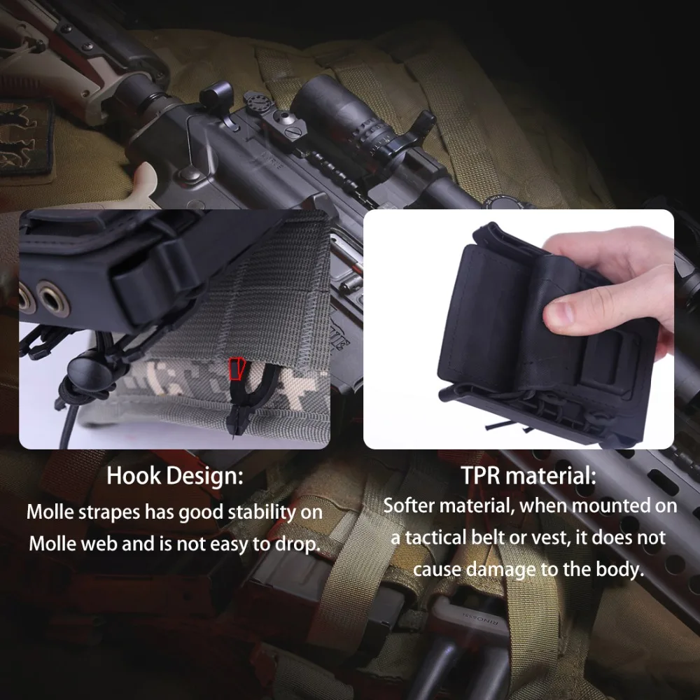 2/3 шт WST для Nerf Mag Pouch Molle Fastmag TPR гибкий для Ar15 для M4 для 5,56 ДЛЯ 7,62 журналов для хранения