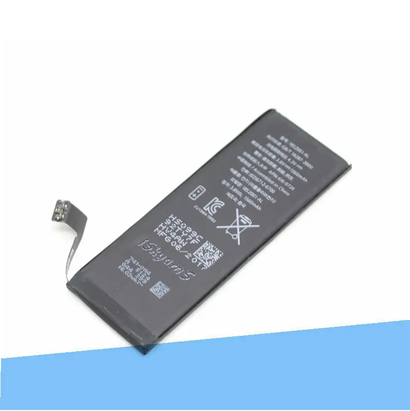 

20pcs /lot 1560mAh 0 zero cycle Replacement Li-Polymer Battery For iPhone 5S 5 S Accumulator Batteries