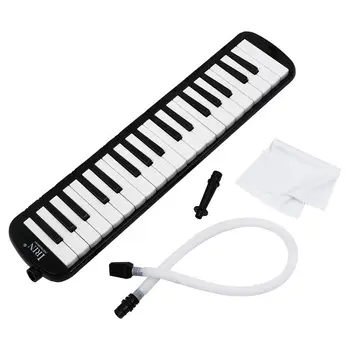 

Hot-IRIN Black 37 Piano Keys Melodica Pianica w/Carrying Bag For Students New