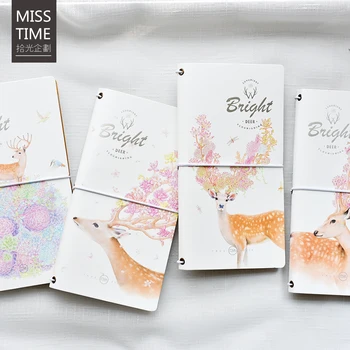 

Bright Deer Travel Journal Daily Memos Notepad Cute Planner Diary Notebook Soft Copybook Kawaii Stationery Gifts