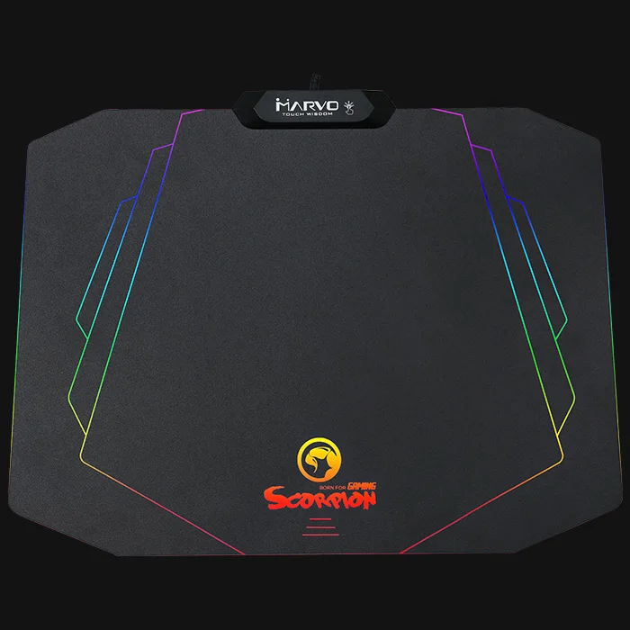 

MARVO Gaming Mouse Pad ,Rubber Waterproof USB Backlight Gamer Mousepad, 365 x 275 x 3 mm Speed/Control Version Mat MG02