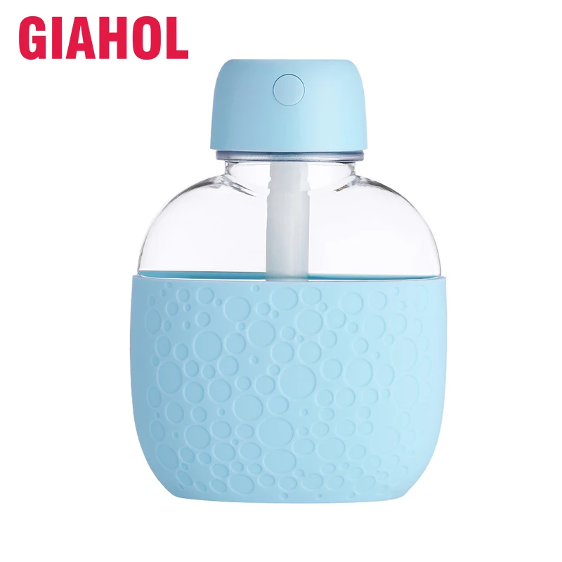 

GIAHOL 200ml Mini Portable Intelligent Kettle Air Humidifier USB with LED Warm Light Ultra Quiet Water Mist Diffuser car home