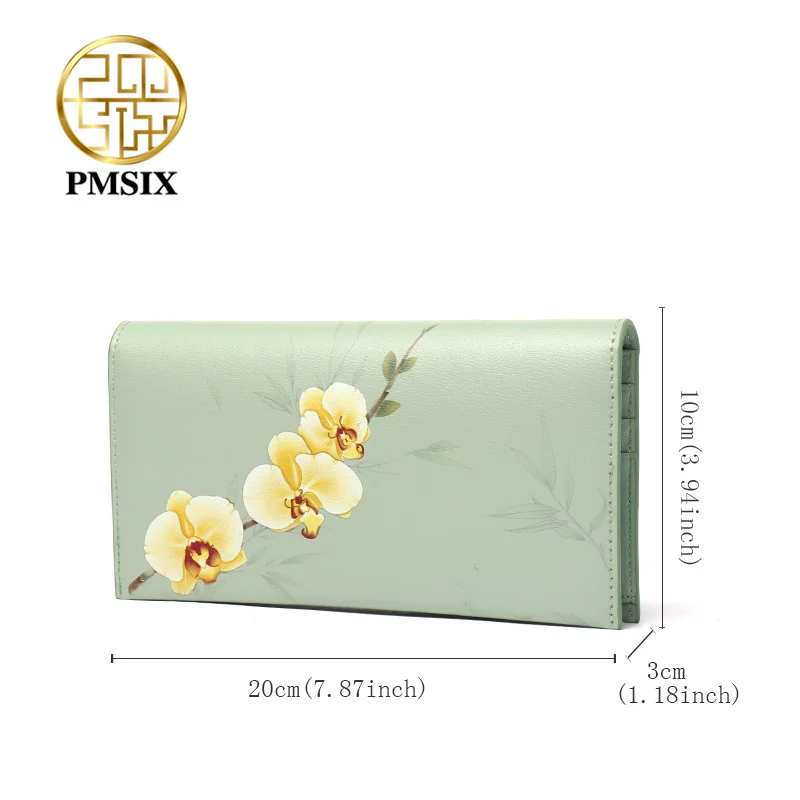 Женский клатч с цветочным принтом PMSIX Porte feuille femme простой женский кошелек