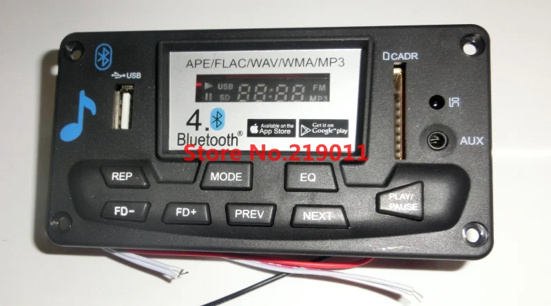 

New Digital LED Bluetooth 4.0 APE FLAC WAV WMA MP3 Decoder Board Smart Control With Recording 12V Audio Decoder Board Decoders