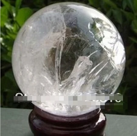 WBY+++---331+++NATURAL CLEAR QUARTZ CRYSTAL Rainbow SPHERE BALL 95MM | Дом и сад