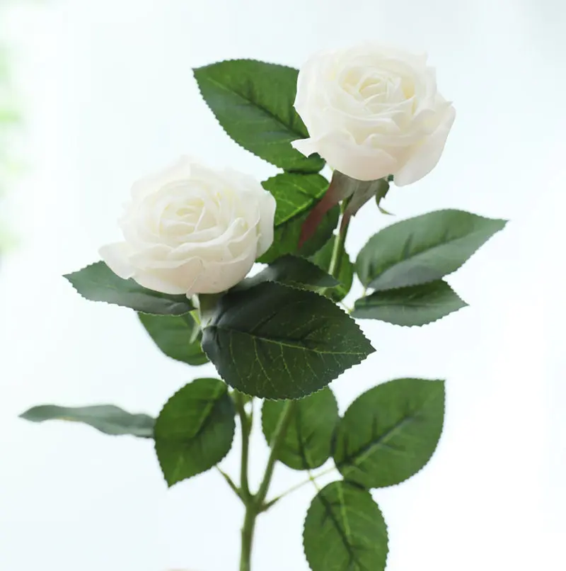 2Heads real touch Rose branch fresh like Moisturizing round roses for