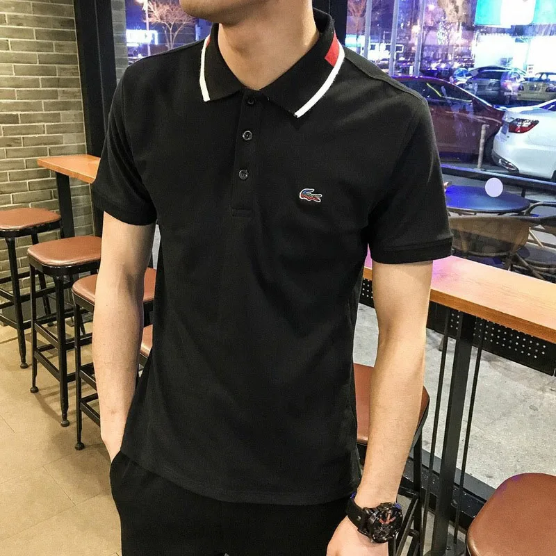 LACOSTE LEGEND Running Shirt Men Quick Dry Breathable Golf T-Shirts Running Slim Fit Summer Tees Sport Fitness New Arrival