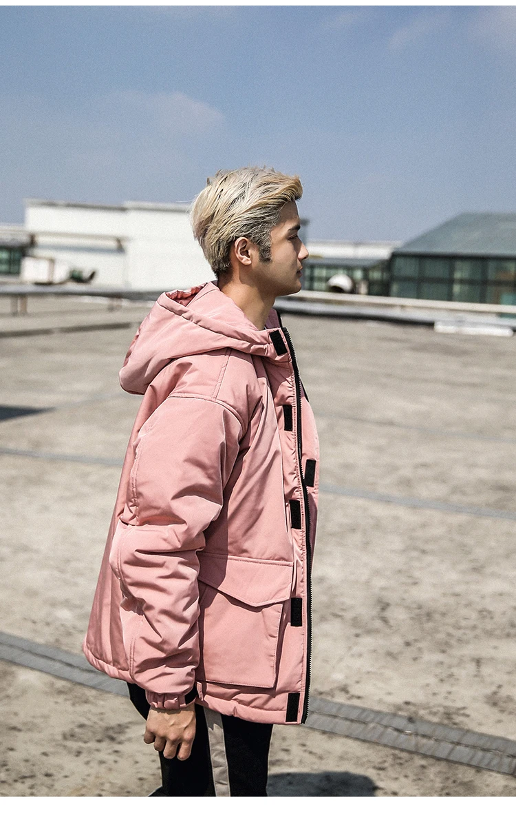 Men Winter Padded Jackets Warm Winter Coats Men Clothes Thick Warm Zipper Jacket  Black Large Size Hooded  Coat  2019 Sale  (12)