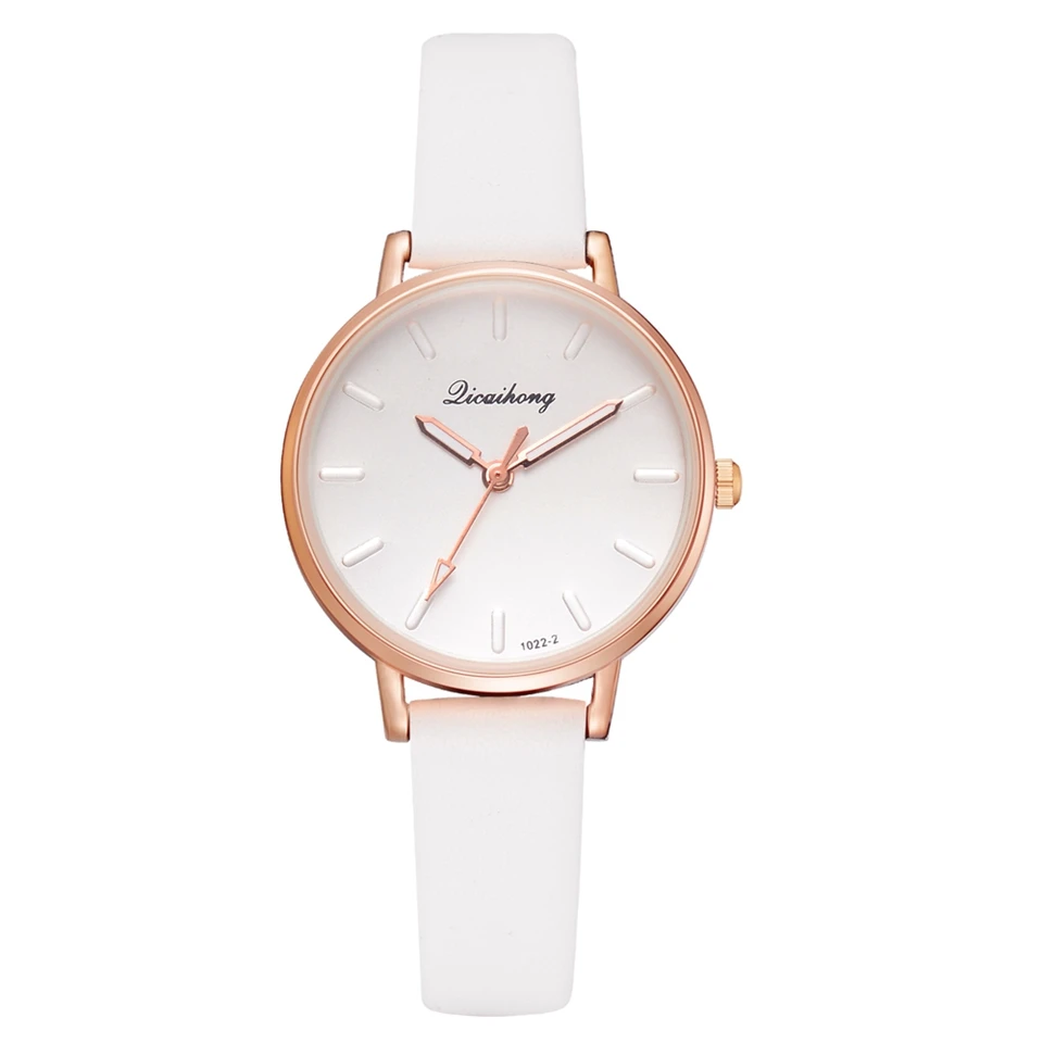 

Dropshipping Women's Watches Fahsion White Leather Band Dress Clock Elegant Luxury Ladies Creative Sport Bracelet Quartz Watch
