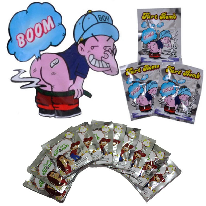

30pcs Funny Fart Bomb Bags Stink Bomb Smelly Funny Gags Practical Jokes Fool Toy April Fool's Day Tricky Toys Children Wholesale