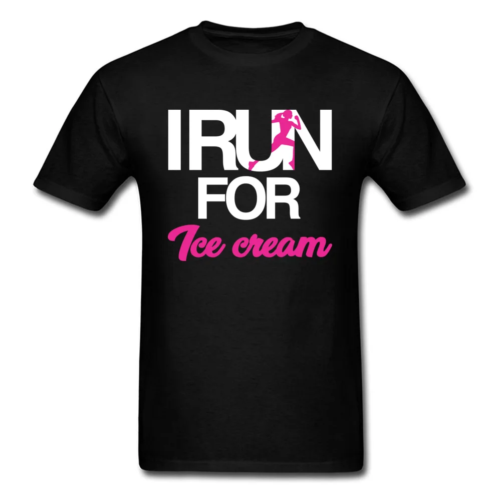 I Run for Ice Cream Shirt - Fitness Tee Running Shirt Gym_black