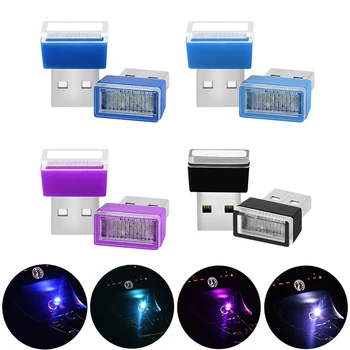 

4pcs USB LED Car Interior Atmosphere Light Soft Light For Ford Focus Mondeo Fiesta Ranger Fusion Mitsubishi Asx Outlander Lancer