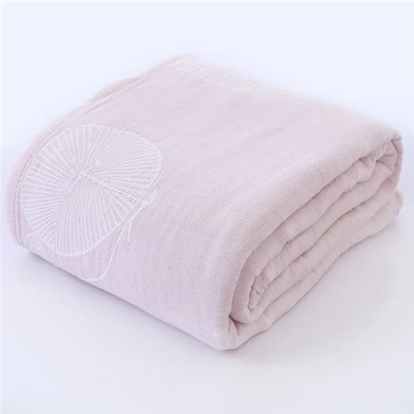 Стиль, популярное летнее хлопковое четырехслойное Марлевое полотенце с принтом, тонкое воздухопроницаемое одеяло - Цвет: 16