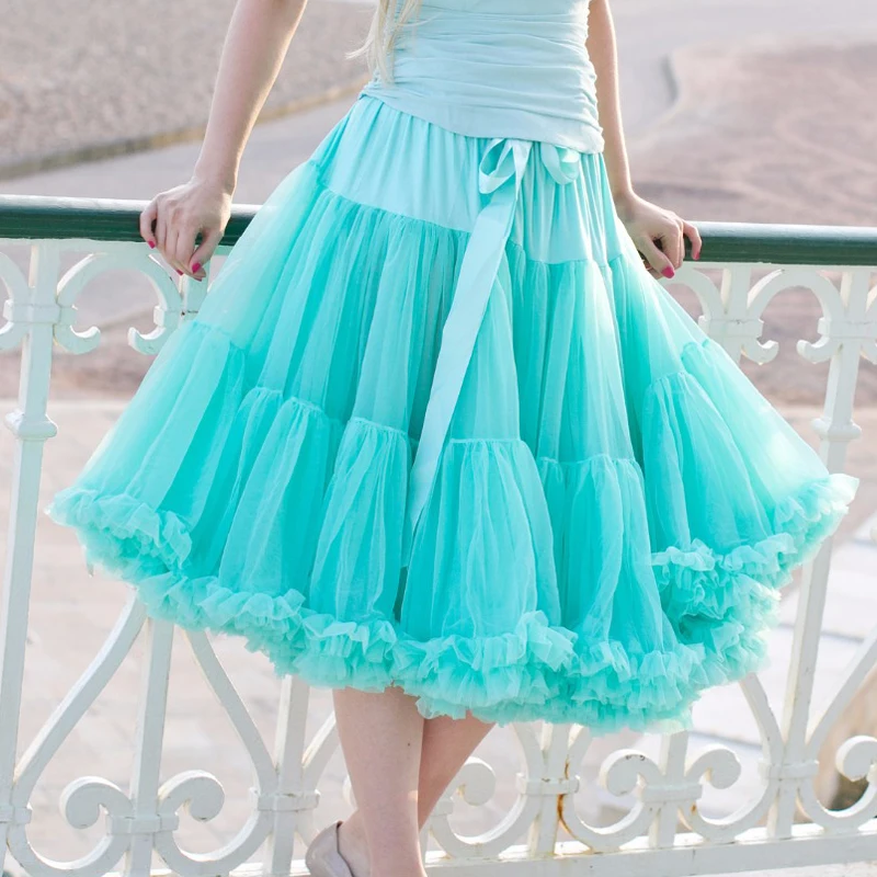 

Summer Style Women Soft Fabric 65cm Long Sexy Chiffon Pettiskirt Single Skirts Womens Adult Tutu Skirt