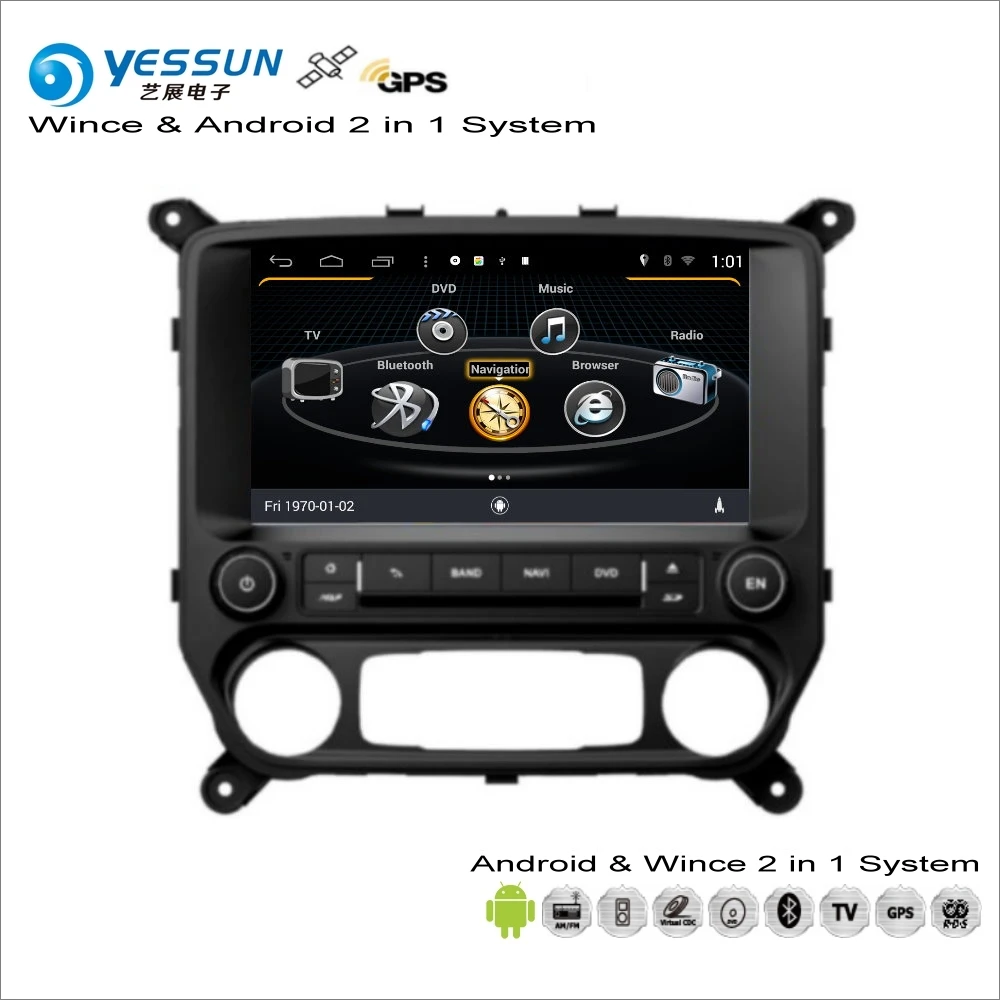 YESSUN для Chevrolet Silverado~-Автомобильный Android радио мультимедиа CD dvd-плеер gps Navi Навигация Аудио Видео HD стерео