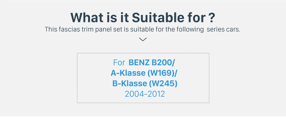 Seicane 2Din Автомобильная Радио фасции DVD панель Лицевая панель приборная панель установка рамка Комплект для Mercedes BENZ B200 a-класс W169 b-класс W245