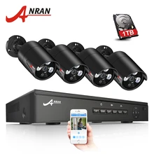 ANRAN 4CH POE NVR Kit 48V Power CCTV System Onvif P2P 1080P HD H.264 IP Camera POE Outdoor Security Video Surveillance System