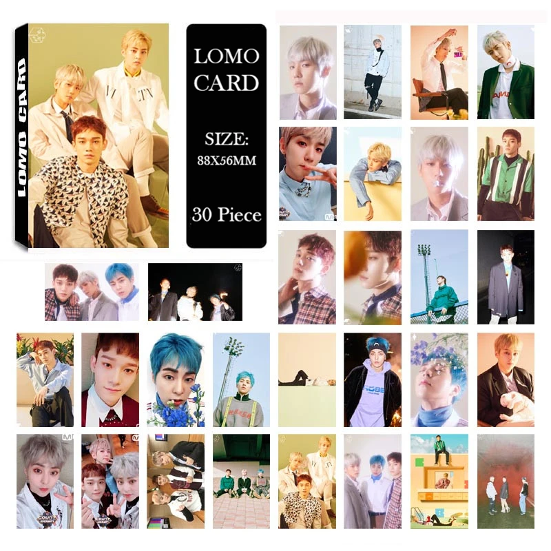 KPOP EXO CBX CHEN BAEKHYUN XIUMIN новый альбом ломо карты K POP самодельная бумага Фотокарта HD
