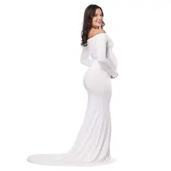 Беременность платье фотосессии летняя сексуальная одежда для Для женщин Vestidos Maternidad De Verano платья Gravida Длинные платье для беременных