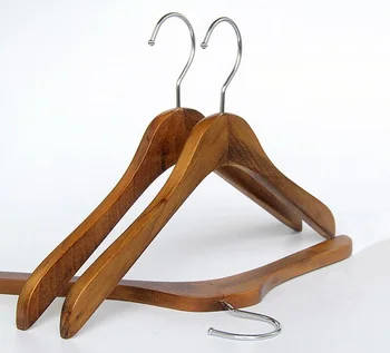 

Top Grade Wood Hanger for Shirts and Dress, Beige, Brown Color (12 pieces/ lot)