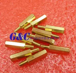 50 шт. латунь M3X15MM мужчина к Femal Spacer Hex Колонка противостояние Поддержка PCB