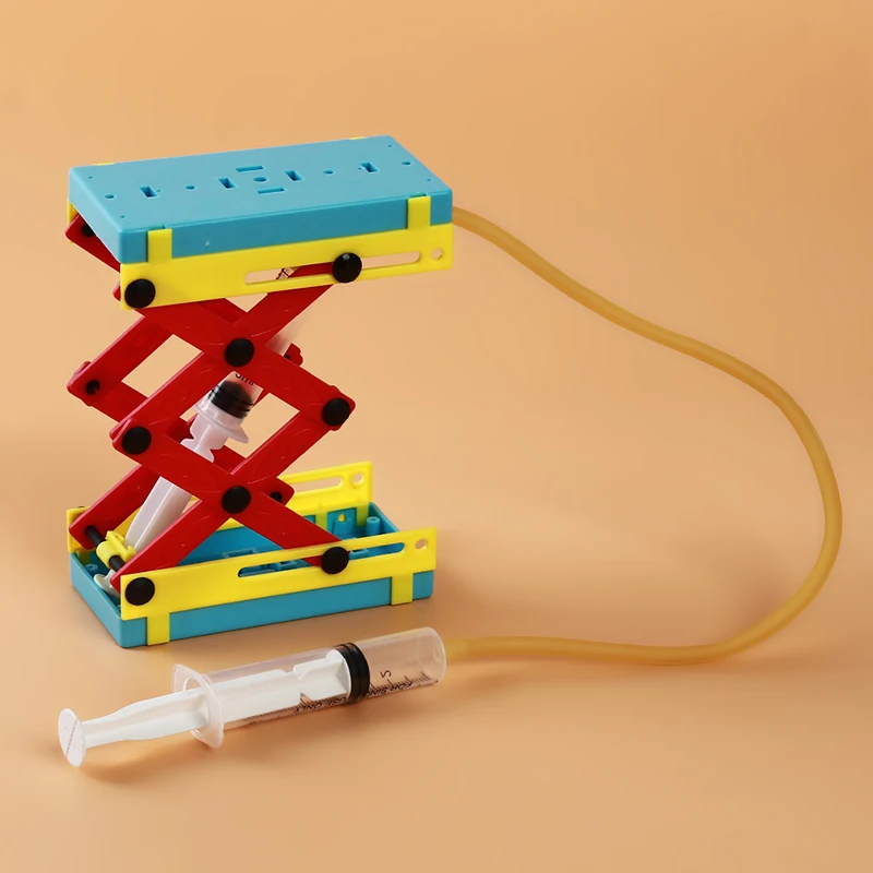 

DIY Hydraulic Platform Scissor Lift Table DIY Toy Model Accessories Children Science Technology DIY Lifting Table Toy Kids Toys