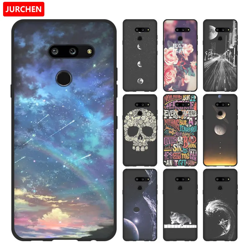 Чехол JURCHEN для LG G8s чехол ThinQ телефона с милым рисунком цветами силиконовый мягкий