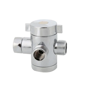 

G1/2 " Bathroom Three Way T Adapter Tee Connector Valve For Toilet Bidet Shower Head Diverter Valve Shower Head Shunt