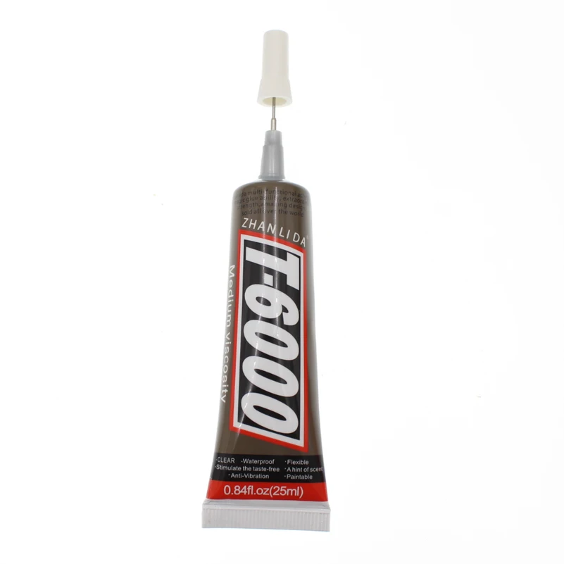 

Transparent 25ML T6000 Glue Liquid Touch Screen Adhesive Plastic Metal Glass Fabric Textile Super Strong Bond b7000 t7000 t8000