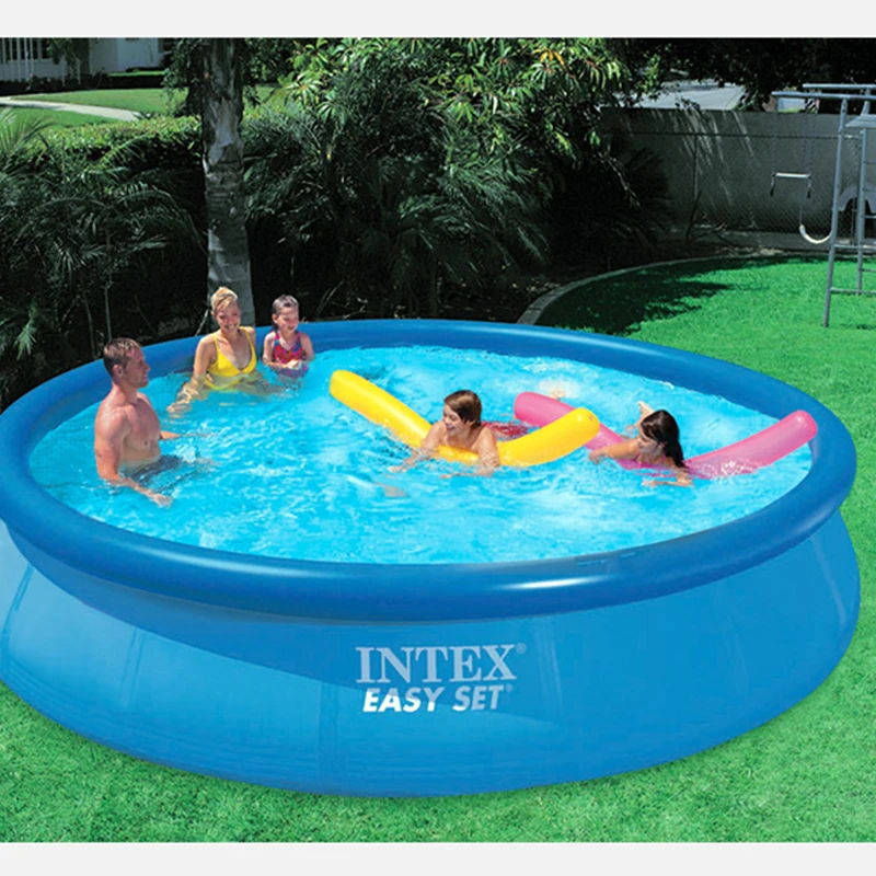 366*76 см, Гигантский Размер, голубой надувной бассейн, семейный бассейн для взрослых детей, утолщенный летний водный бассейн B33004