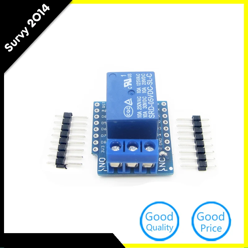 

10 Pcs NEW Relay Shield WeMos D1 Mini ESP8266 Development Board Smart Electronics Relay Module