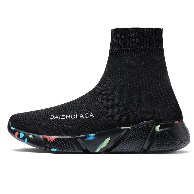 

sneakers men sport shoes women running breathable mesh summer Lovers Socks shoes 2018 new